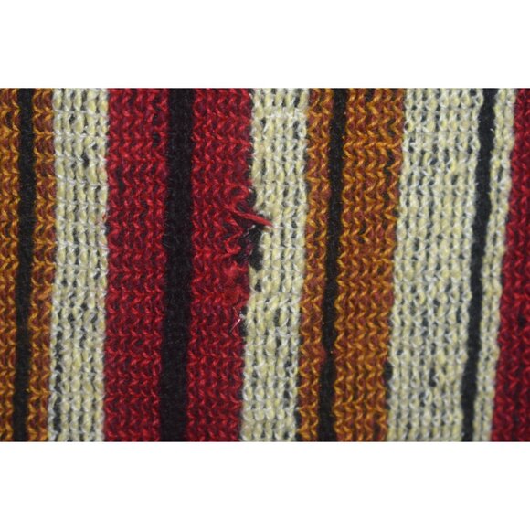 Vintage 70s Rikma Caftan Dress Angel Bell Sleeves Boho Woven Stripes XS S - Picture 5 of 11